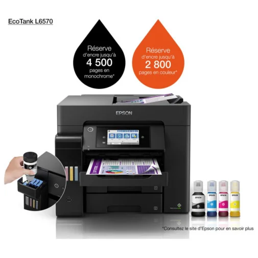 Epson EcoTank L6570 Imprimante multifonction à réservoirs rechargeables (C11CJ29403) - Multifonctions Jet d'encre - Rightech - le bon choix