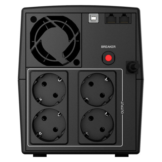 Onduleur Line-interactive nJoy Keen 2000 USB - 1200 W / 2000 VA - 4 prises FR (UPLI-LI200KU-CG)