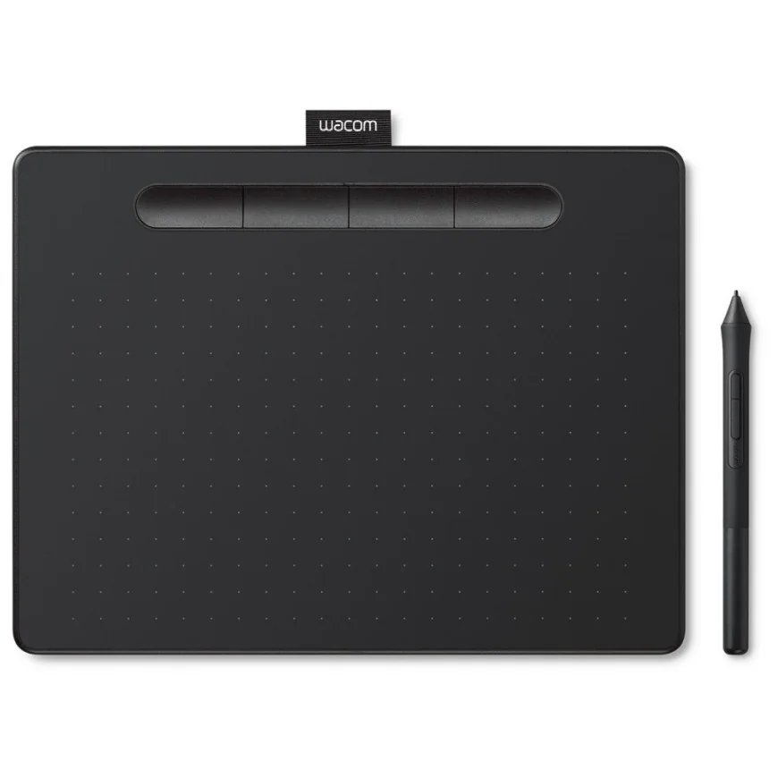 TABLETTE GRAPHIQUE WACOM INTUOS MOYENNE NOIR (NON BLUETOOTH) (CTL-6100K-B)