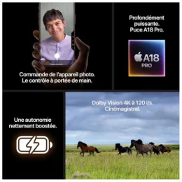  iPhone 16 Pro Max 512 Go | Couleur Titane blanc (MYX13ZD/A)