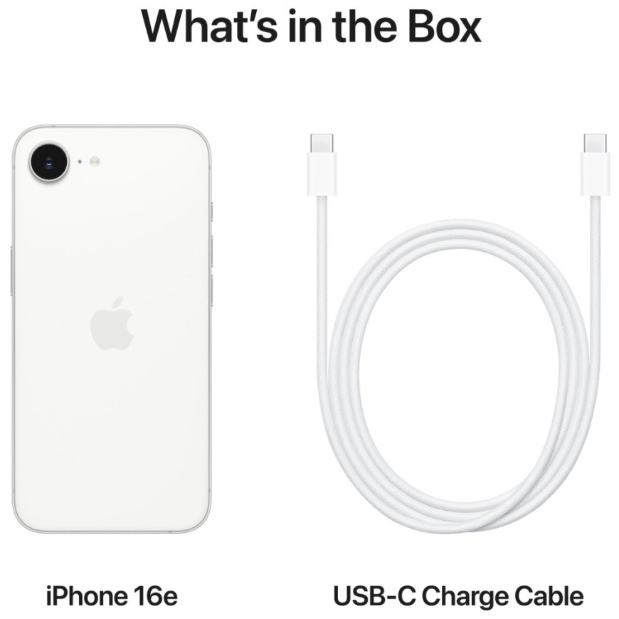 iPhone 16e 128 Go | Couleur blanc (MD1R4)