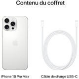 iPhone 16 Pro Max 1 To | Couleur Titane blanc (MYX53ZD/A)