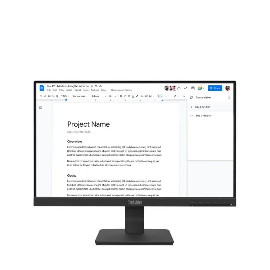 ÉCRAN PLAT 22" LENOVO THINKVISION S22-4E FULLHD (64CBKAT6EU)