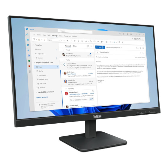 Écran plat 24" Lenovo ThinkVision S24-4E (64B5KAT1EU)