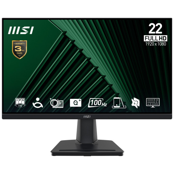 Écran 21.45” Full HD MSI Pro MP225V (9S6-3PE0CM-001)