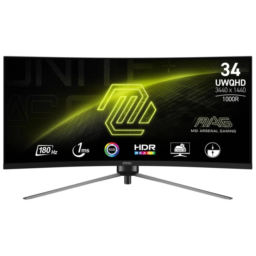 ÉCRAN INCURVÉ 34" UWQHD MSI MAG 345CQR (9S6-3DD14H-021)