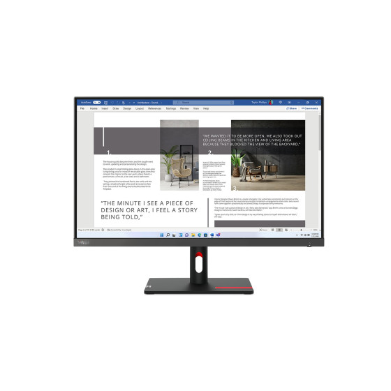 Écran 27" Full HD Lenovo ThinkVision S27I-30 (63DFKAT4EU)