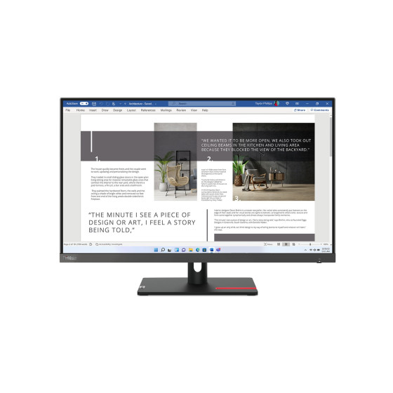 Écran 27" Full HD Lenovo ThinkVision S27I-30 (63DFKAT4EU)