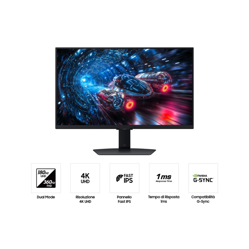 Écran Gaming 27" double mode 4K / Full HD Samsung Odyssey G7 G70F (LS27FG702EUXEN)