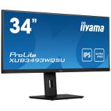 Écran plat de PC Iiyama prolite XUB3493WQSU-B5 86,4 CM (34") 3440 X 1440 pixels ultrawide quad HD LED noir (XUB3493WQSU-B5)