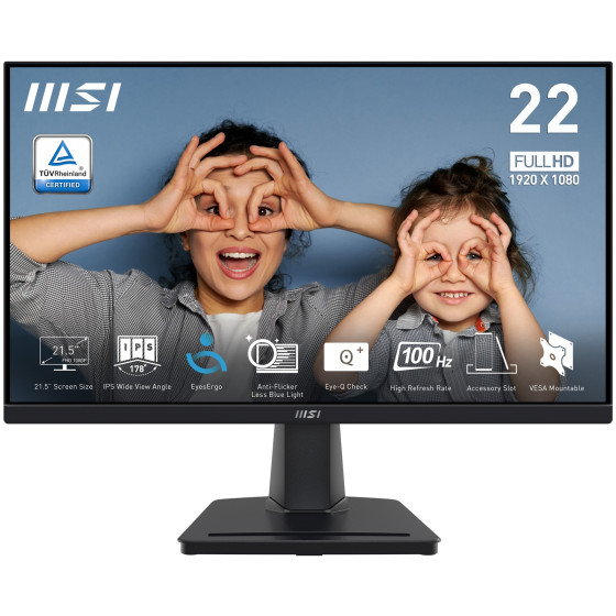 Écran 21.45” Full HD MSI Pro MP225 (9S6-3PC6CM-002)