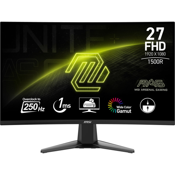 Écran Gaming 27" Full HD MSI mag 27C6X (9S6-3CE01M-002)