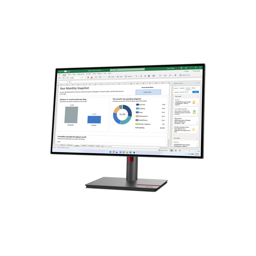 Écran plat 27" Lenovo ThinkVision P27H-30 (63A1GAT1EU)