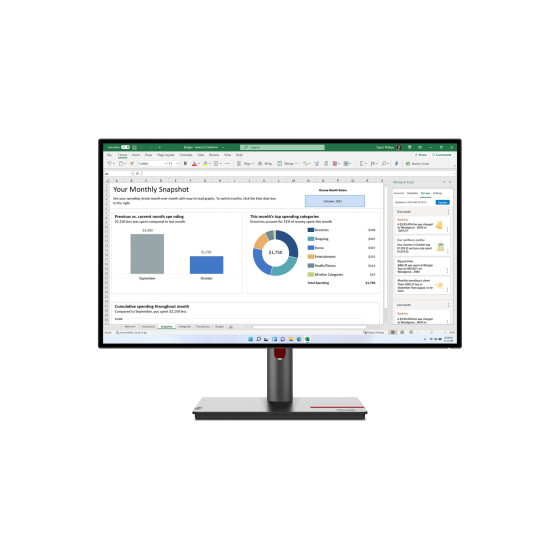 Écran plat 27" Lenovo ThinkVision P27H-30 (63A1GAT1EU)