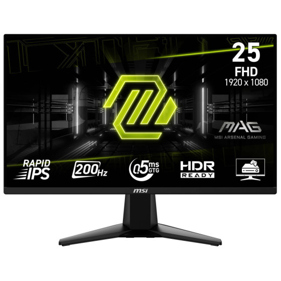 Écran 25" Full HD MSI mag 255F E20 (9S6-3BC21M-057)