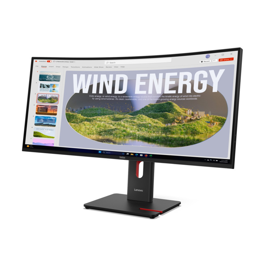 Écran incurvé Smart 34" Lenovo ThinkVision T34WD-40 (64AEGAT1EU)