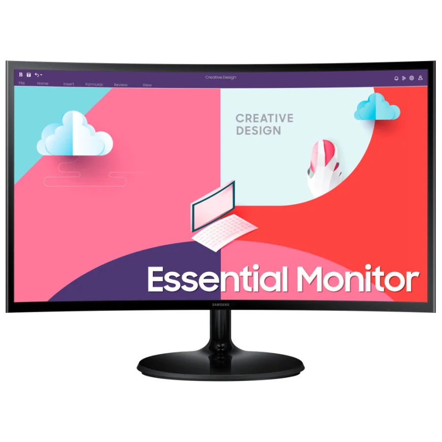 ÉCRAN INCURVÉ 24"&nbsp;SAMSUNG ESSENTIAL CURVED MONITOR S3 (LS24C360EAMXZN)