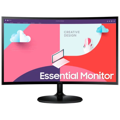ÉCRAN INCURVÉ 24"&nbsp;SAMSUNG ESSENTIAL CURVED MONITOR S3 (LS24C360EAMXZN) - Ecrans de PC - Rightech - le bon choix