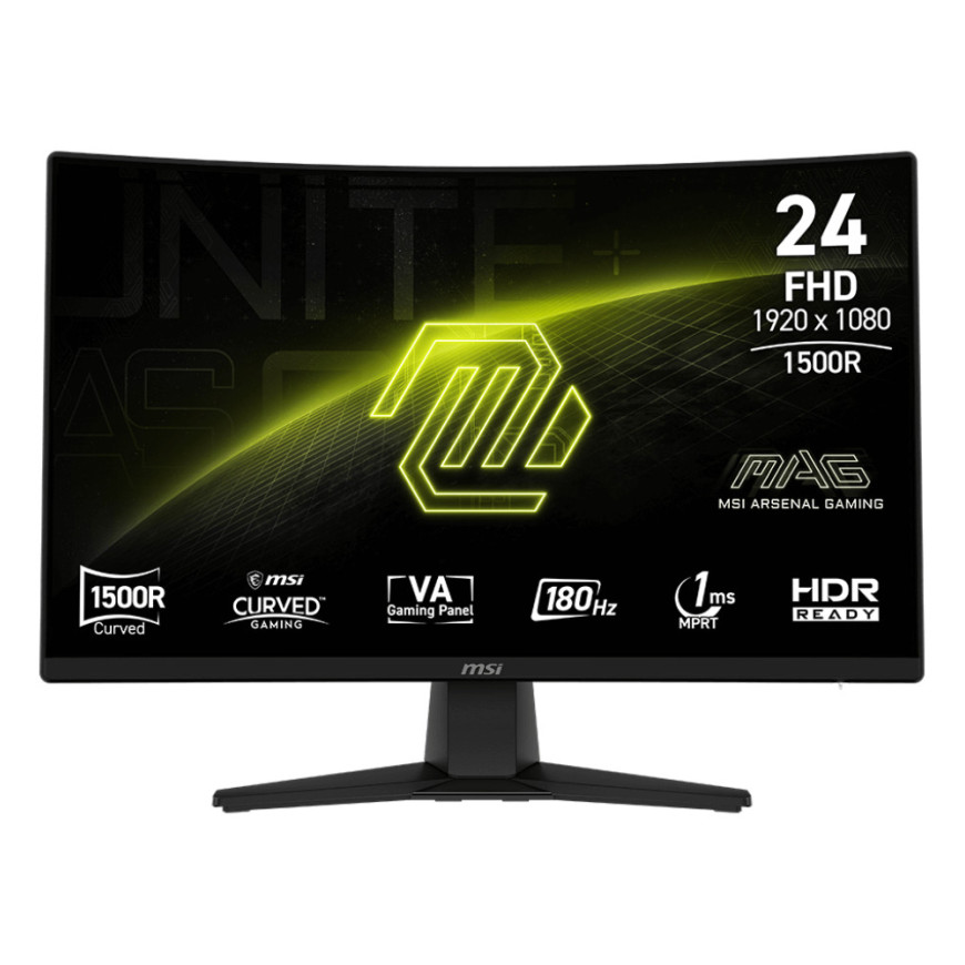 Écran incurvé Gaming 24" Full HD MSI mag 242C (9S6-3BC31T-001)