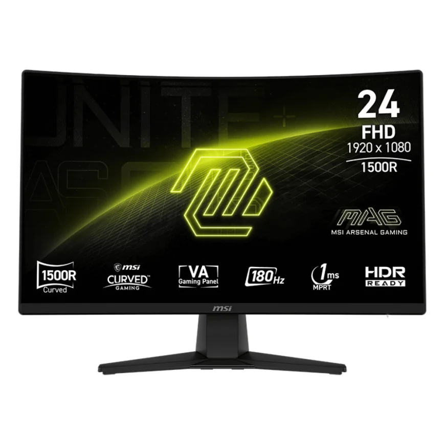 ÉCRAN INCURVÉ GAMING 24" FULL HD MSI MAG 242C (9S6-3BC31T-001)