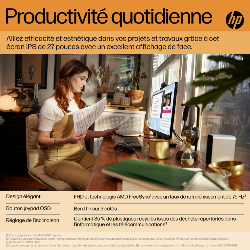 Écran HP FHD V27I G5 écran FHD HP V27I G5 (65P64AA)