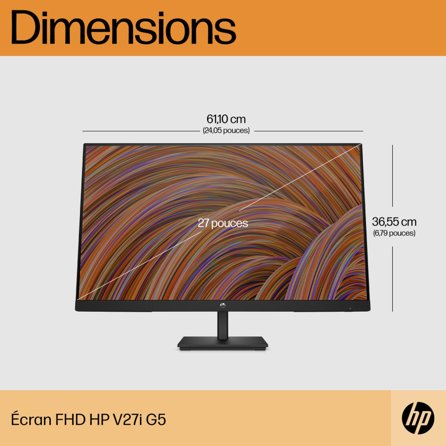 Écran HP FHD V27I G5 écran FHD HP V27I G5 (65P64AA)