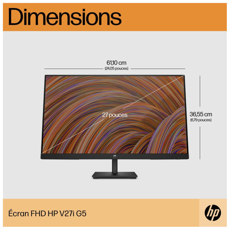 Écran HP FHD V27I G5 écran FHD HP V27I G5 (65P64AA)