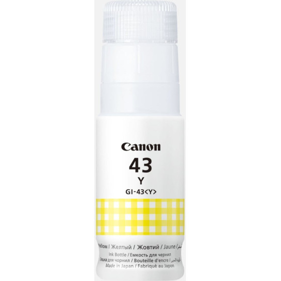 Bouteille d'encre Canon GI-43Y jaune - Canon d'origine (4689C001AA)