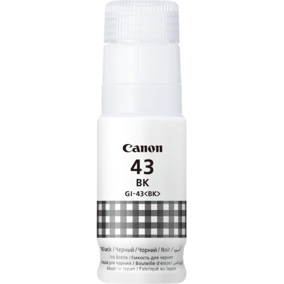 Bouteille d'encre Canon GI-43BK noir - Canon d'origine (4698C001AB)