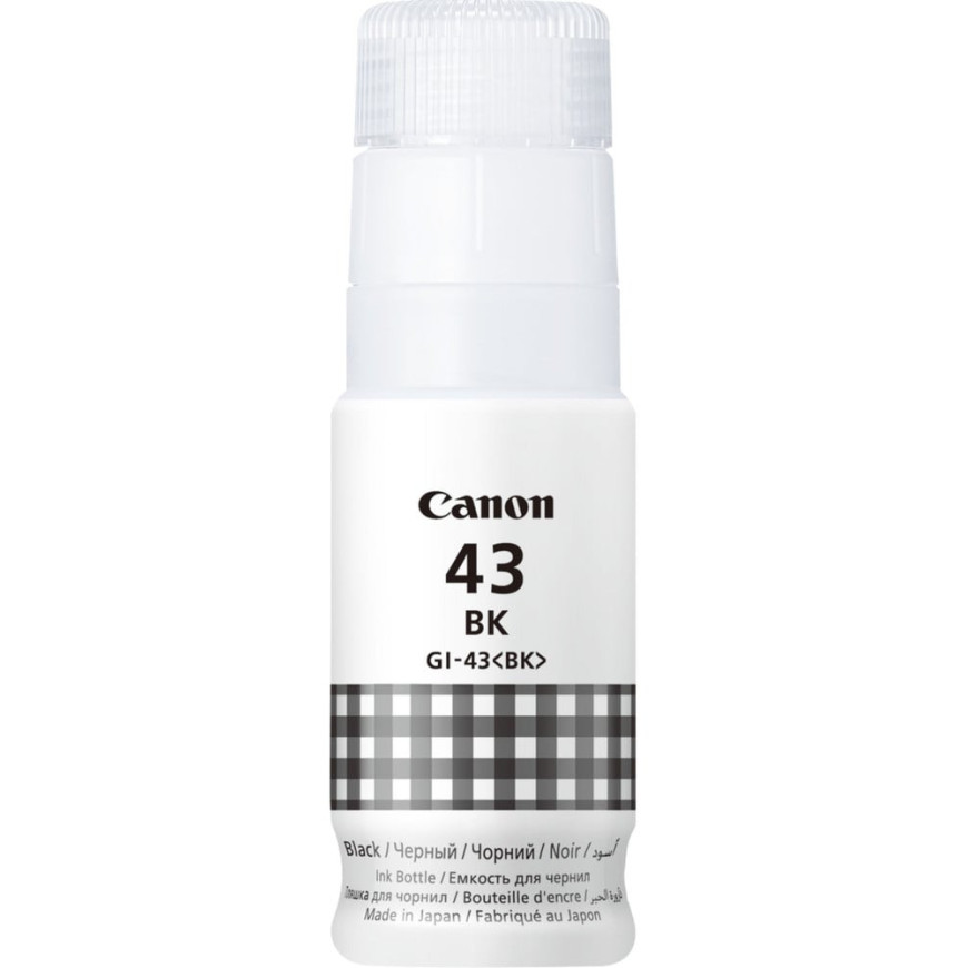Bouteille d'encre Canon GI-43BK noir - Canon d'origine (4698C001AB)