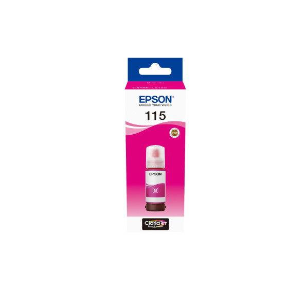 Bouteille d'encre Epson 115 magenta - Epson EcoTank d'origine (C13T07D34A)