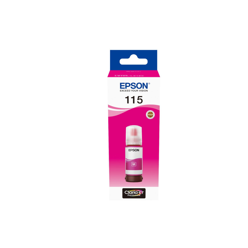 Bouteille d'encre Epson 115 magenta - Epson EcoTank d'origine (C13T07D34A)