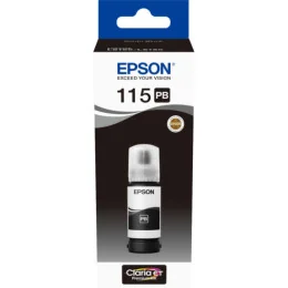 EPSON 115 PHOTO NOIR - BOUTEILLE D'ENCRE EPSON ECOTANK D'ORIGINE (C13T07D14A)