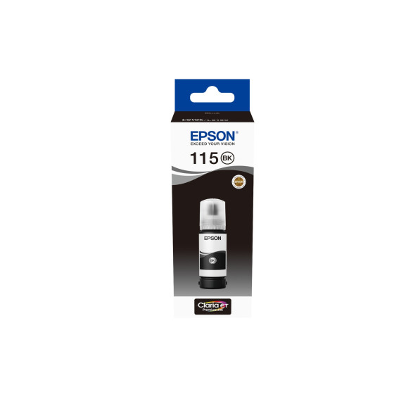 Bouteille d'encre Epson 115 noir - Epson EcoTank d'origine (C13T07C14A)