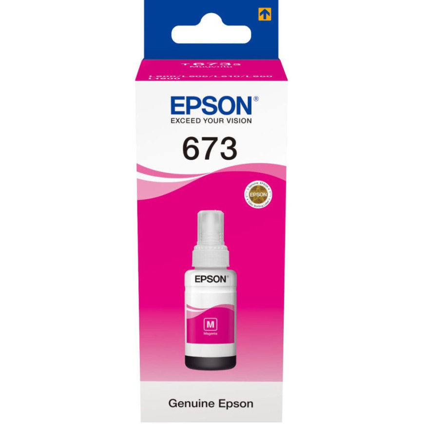 Bouteille d'encre Epson 673 M (T6733) magenta - Epson d'origine (C13T67334A)