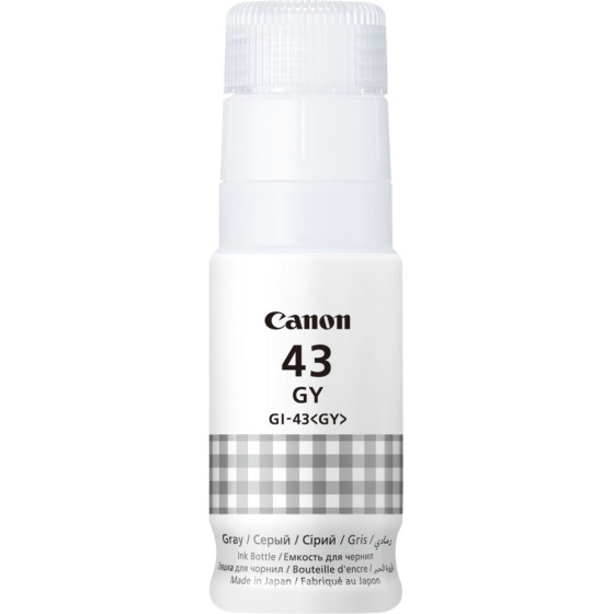 Bouteille d'encre Canon GI-43GY gris - Canon d'origine (4707C001AB)