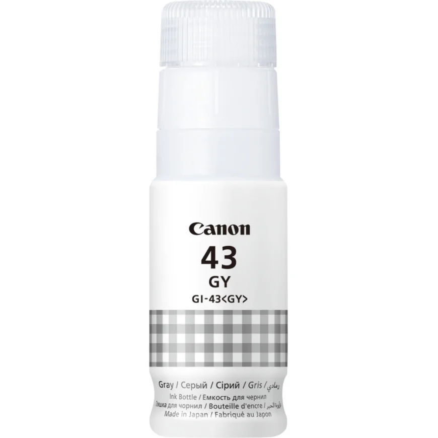 CANON GI-43GY GRIS - BOUTEILLE D'ENCRE CANON D'ORIGINE (4707C001AB)