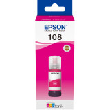 Bouteille d'encre Epson 108 magenta - Epson EcoTank d'origine (C13T09C34A)