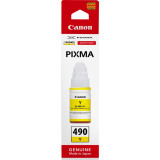 Bouteille d'encre Canon GI-490 Y jaune - Canon d'origine (0666C001AC)