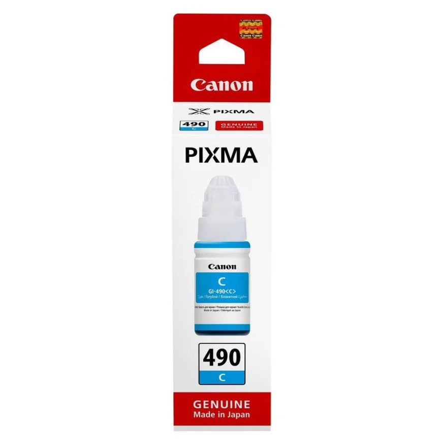 CANON GI-490 C CYAN - BOUTEILLE D'ENCRE CANON D'ORIGINE (0664C001AC)