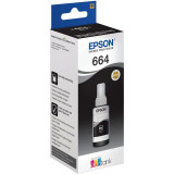 Bouteille d'encre Epson 664 BK (T6641) noir - Epson d'origine (C13T66414A)