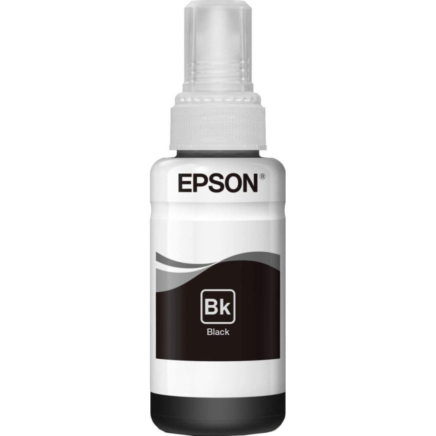 Bouteille d'encre Epson 664 BK (T6641) noir - Epson d'origine (C13T66414A)