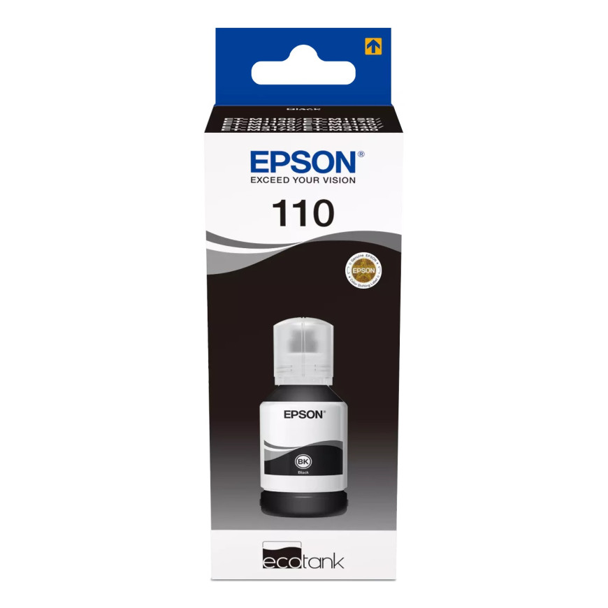 Bouteille d'encre Epson 110 noir - Epson d'origine (C13T03P14A)