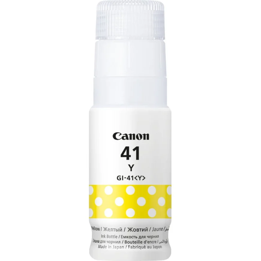 CANON GI-41Y JAUNE - BOUTEILLE D'ENCRE CANON D'ORIGINE (4545C001AA)