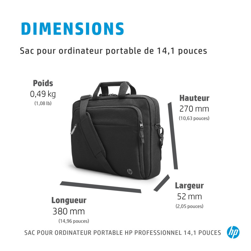 Sacoche HP professional pour ordinateur portable 14,1" (500S8AA)
