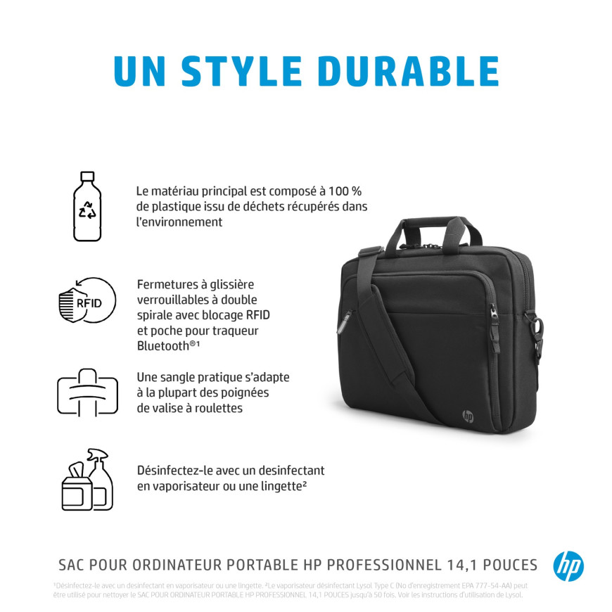 Sacoche HP professional pour ordinateur portable 14,1" (500S8AA)