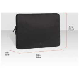  HOUSSE RIVACASE SUZUKA 7703 NOIR POUR ORDINATEURS PORTABLES 13.3" (7703 BLACK)