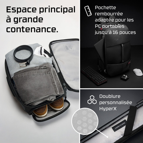 Sac à DOS HP HyperX knight 16" (8C525AA)