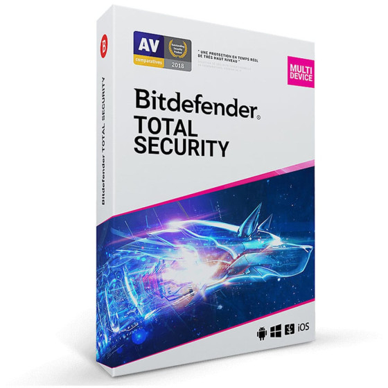Bitdefender Total Security - 5 Postes / 1 an
