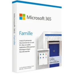 Microsoft Office 365 Famille Français - abonnement 12 mois pour 6 personnes (PC